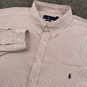 Polo Ralph Lauren Oxford Button Down Shirt Classic Fit Mens 4XB Multicolor Plaid
